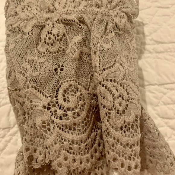 NWT Simply Noelle Boot socks Beige lace Top! So cute!! - Picture 7 of 8